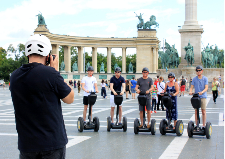 Ballade en gyropode dans le centre-ville de Budapest